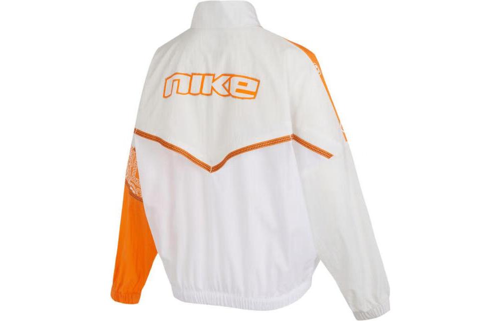 Nike Женская ветрозащитная спортивная куртка в стиле колор-блок Белая FJ7728-030