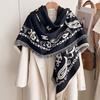 Fashion Paisley Cashmere Women Two-Sided Scarf Winter Warm Shawl And Wrap Bandana Pashmina Female Foulard Square Thick Blanket
