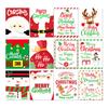 Christmas Wine Bottle Label Stickers For Decoration Cute Waterproof Labels 12 Pcs