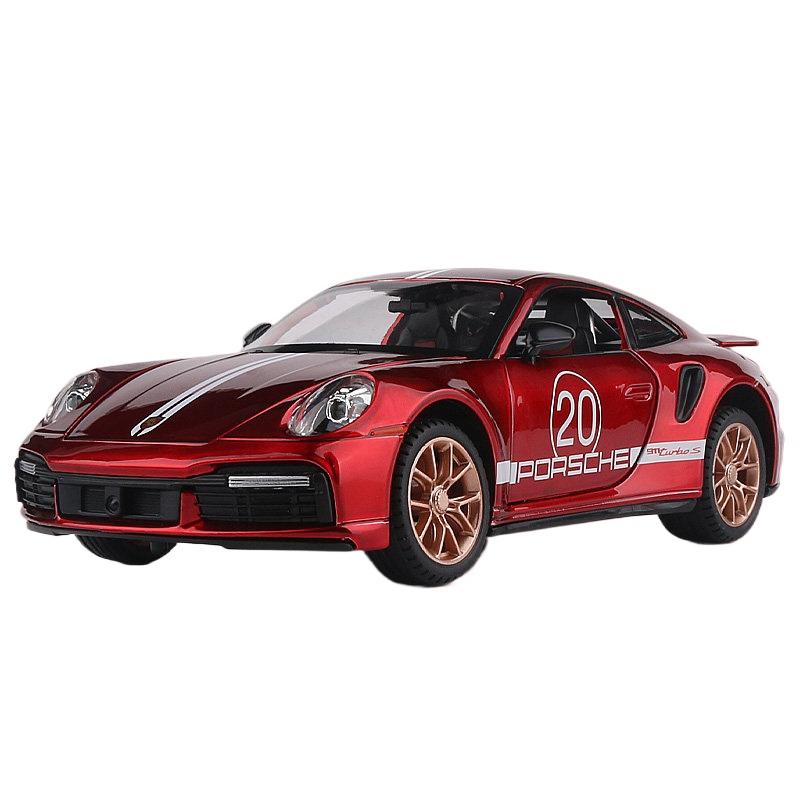 1/24 Porsche 911 TARGA TURBO S Сплав Гоночная Модель Автомобиля Литье под Давлением Симуляция Металлическая Игрушечная Модель Автомобиля Звук Свет Коллекция Подарок