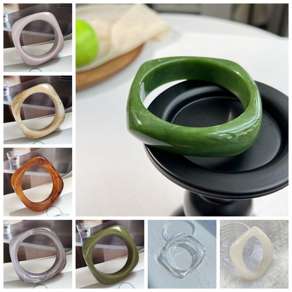 Богемный акриловый браслет в европейском американском стиле ретро-кольцо на руку нестандартный широкий браслет для женщин