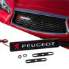 2026 Hot Car Sticker Car Decorative Light LED Front Hood Grille Emblem Badge Decor For Peugeot 407 3008 307 308 206 508 208 207