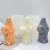 Хэллоуин Привидение Свеча Силиконовые Формы DIY Ручной работы Тыква Череп Привидение Поделки Гипс Мыло Смола Бетонная Форма Подарок на Хэллоуин