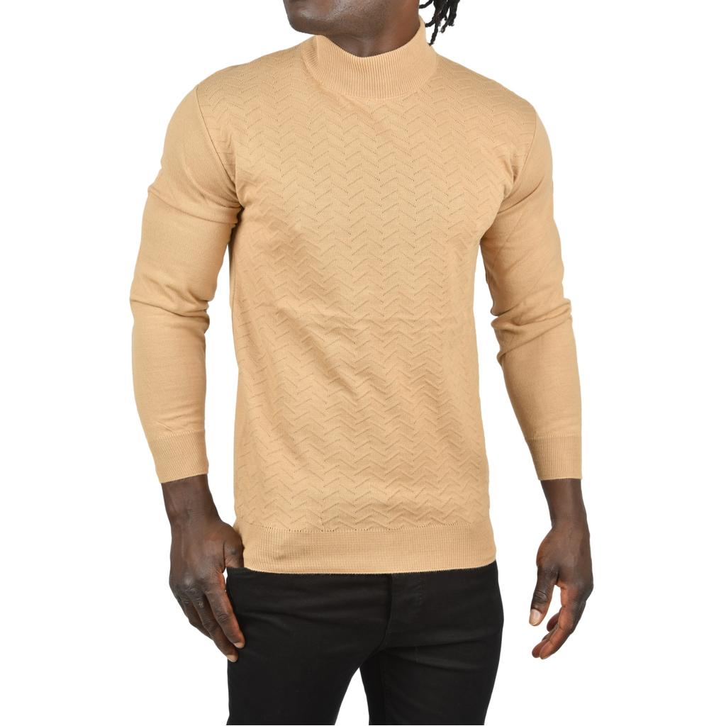 DeepSEA Полуводолазка с зигзагообразным узором и тонким трикотажным воротником 2505496