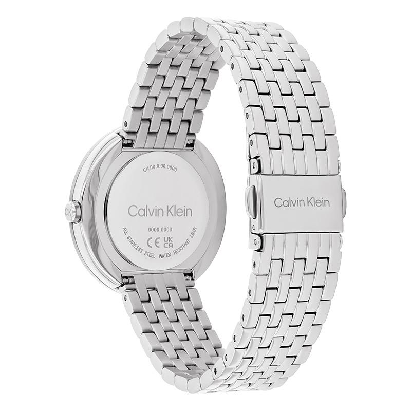Calvin Klein Quartz Watch Steel Bracelet Blue Dial Milanese Weave Fashion Women watches 25100065CK