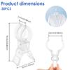 30Pcs Balloon Arch Clip Transparent Plastic Backdrop Spring Clamp for Halloween Christmas New Year Party Decor Photography Props