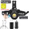 XHP100 9-core Built In BatterySensor Led Headlamp Powerbank 7800mAh Headlight Zoomable Head Flashlight Lamp Torch for Camping