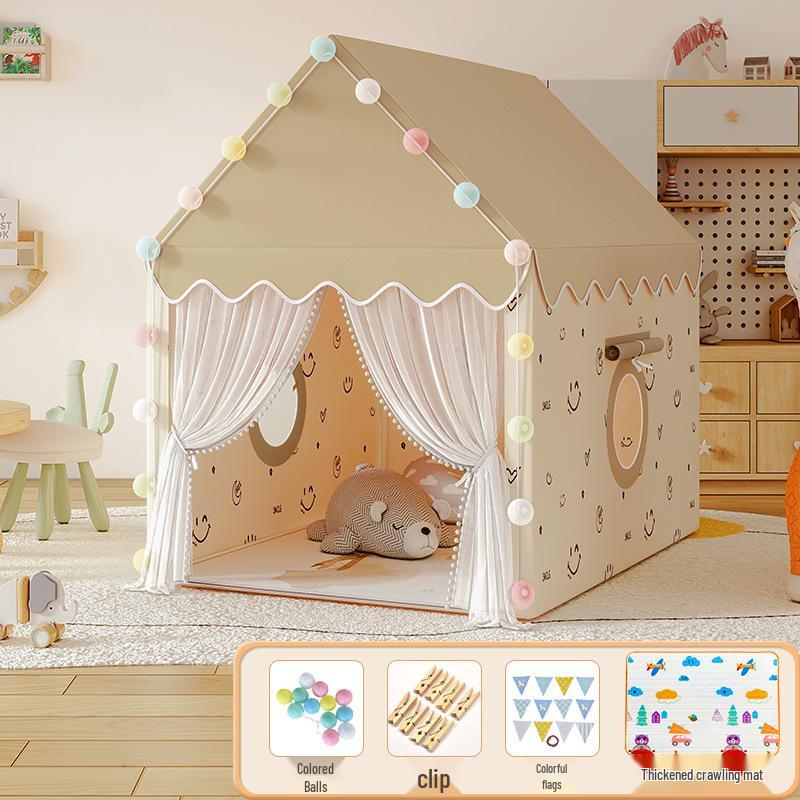 Princess Castle Play Tent for Kids with Mosquito Net - Indoor Pretend Play & Sleep Space