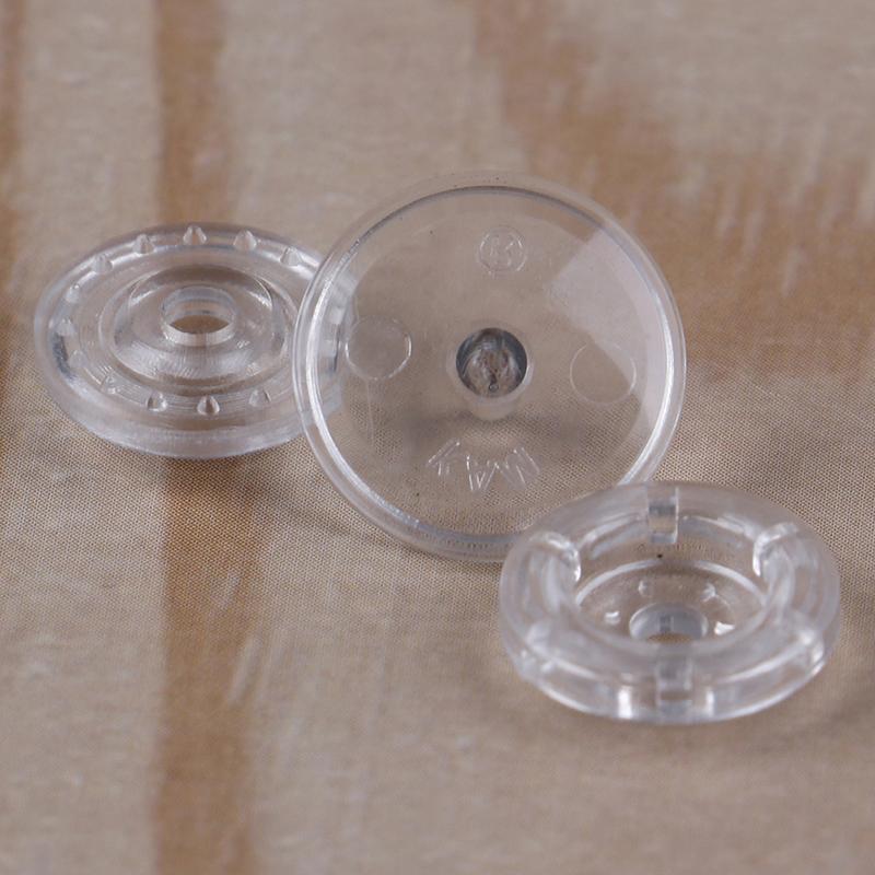 50 комплектов прозрачных пластиковых застежек-кнопок Kam T5 из смолы, 12 мм