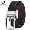 New Strap Male Genuine Leather Belts for Men Rotatable Buckle Genuine Leather Belt Men Reversible Casual Jeans Men Belt HQ113