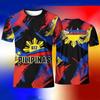 Philippines Sun Star Flag 3D Print T Shirt Men Pilipinas Patriotic Breathable Quick Dry Casual Short Sleeve Streetwear Tops