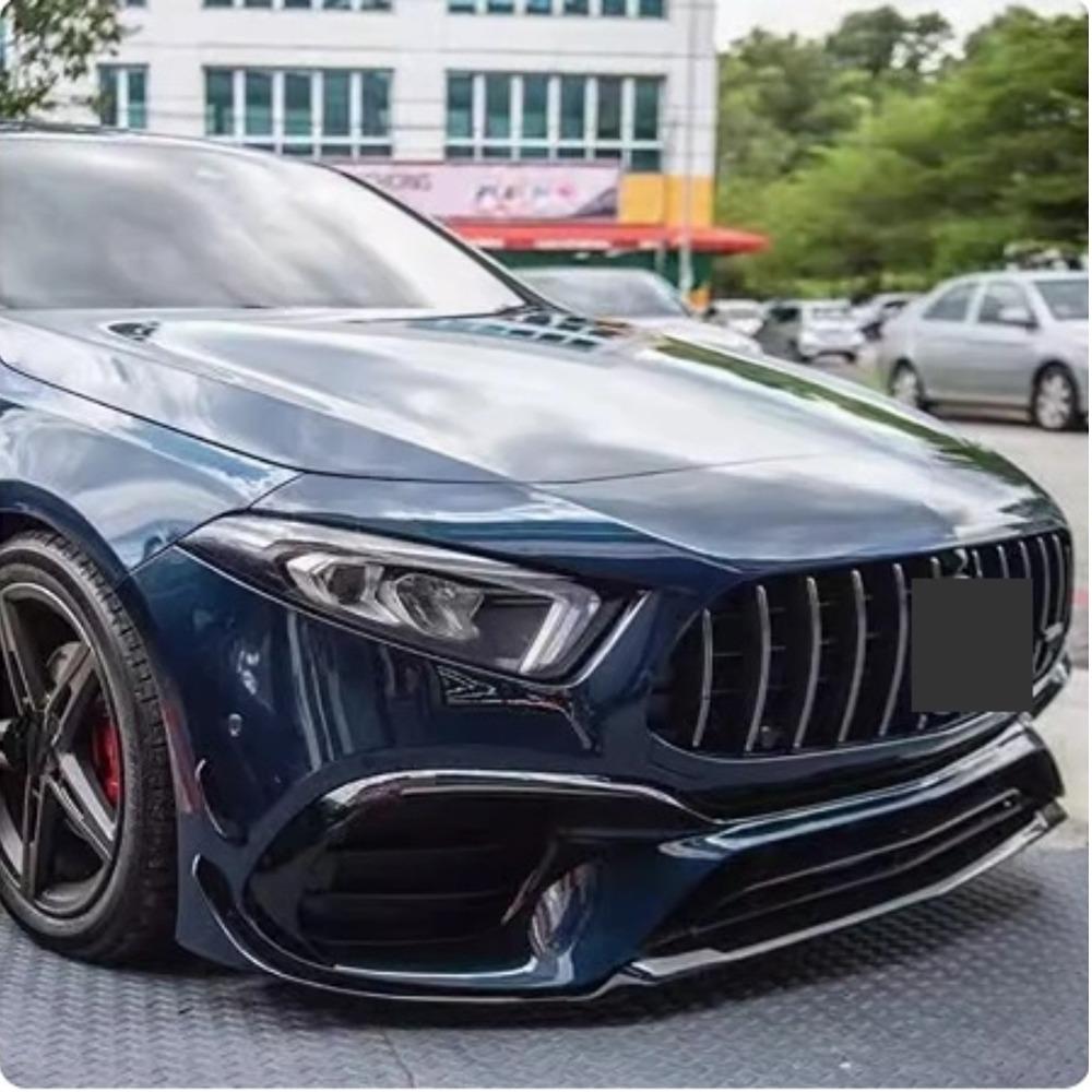 Front Grill Grille for Mercedes A-Class W177 2025-2025 ABS Gloss Black Bumper Mesh Tuning Cover A180 A200 A220 A250 A280