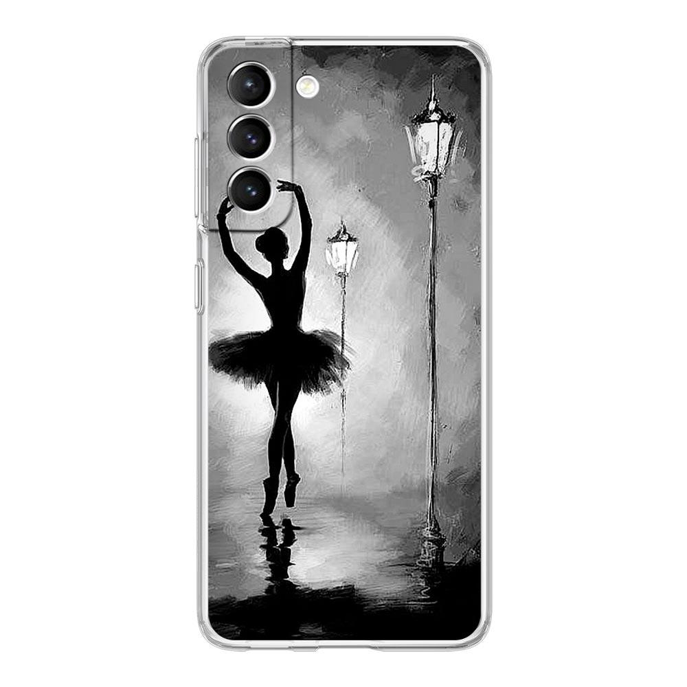 Простой чехол для телефона с балетным лебедем для Samsung Galaxy S23 S22 5G S20 Ultra S21 FE 5G S10E S9 S8 S10 Plus Мягкая задняя крышка