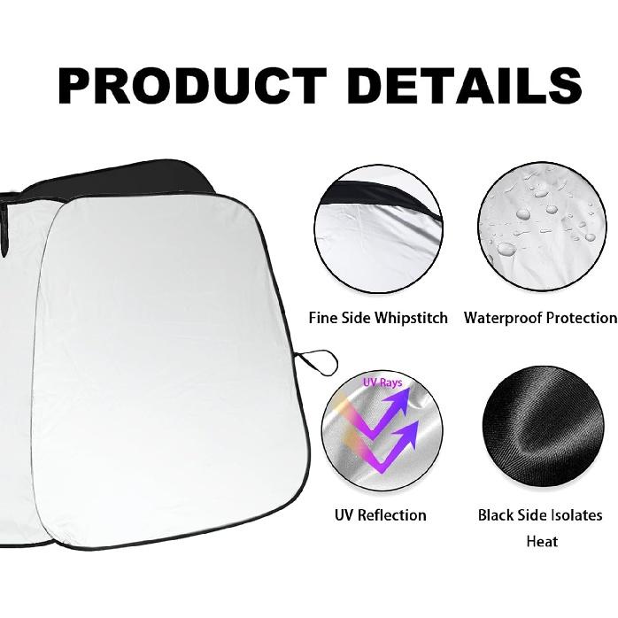 Переднее лобовое стекло, козырек, подходит для Toyota Highlander 2008-2013, УФ-отражатель, складной автомобильный солнцезащитный козырек, автомобильный солнцезащитный козырек на лобовое стекло для Toyota Highlander