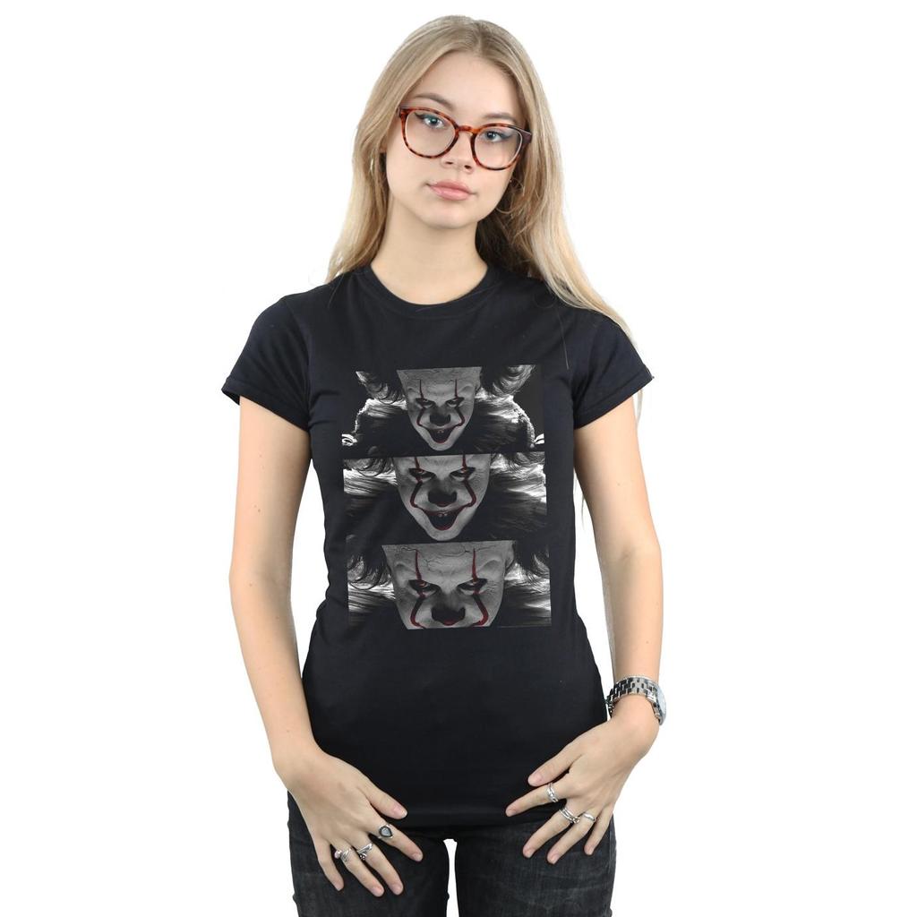 It Chapter 2 Womens/Ladies Pennywise Photo Close-Up Cotton T-Shirt