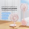 Portable Suction Cup Small Fan Air Cooler 360-Degree Adjustable 3-Speed Strong Airflow Low Noise Mini Handheld Fan