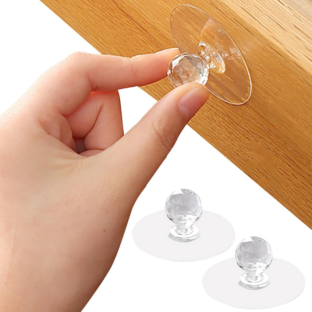 2 шт. дверная ручка шкафа без перфорации наклейка самоклеящаяся ручка для ящика шкафа стеклянная оконная ручка