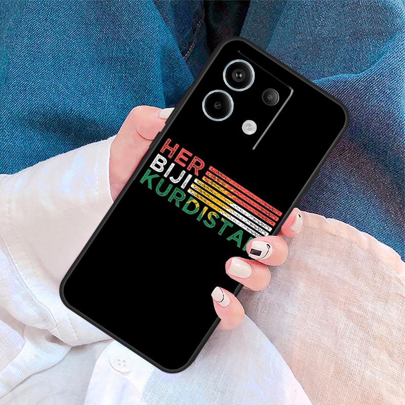 Kurdistan Flag Cover For Xiaomi Redmi Note 14 Pro 13 12 11 9 10 9S 10S 11S 12S Redmi 10C 12C 13C 14C Case