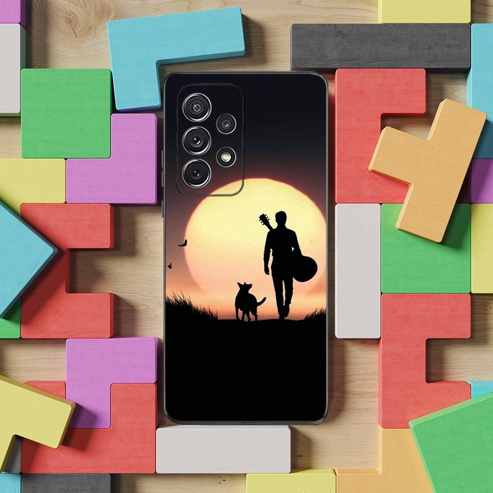 Чехол для телефона Охотничья собака для Samsung S9,S10,S20,S10,S21,S25,S24,S23,Ultra,FE,Plus,Lite, Мягкий силиконовый черный чехол