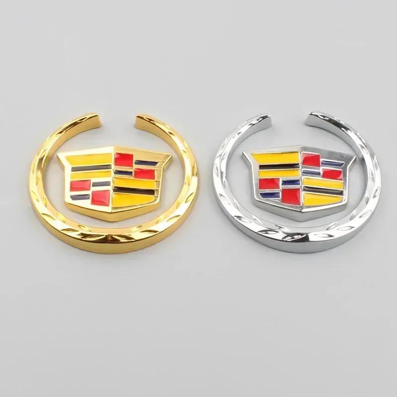 Premium 1Pc Round Badge Decals Car Side Window Body Stickers For Cadillac Escalade CTS DTS STS XTS ATS BLS CT5 CT6 XT5 XT6 rvdn46