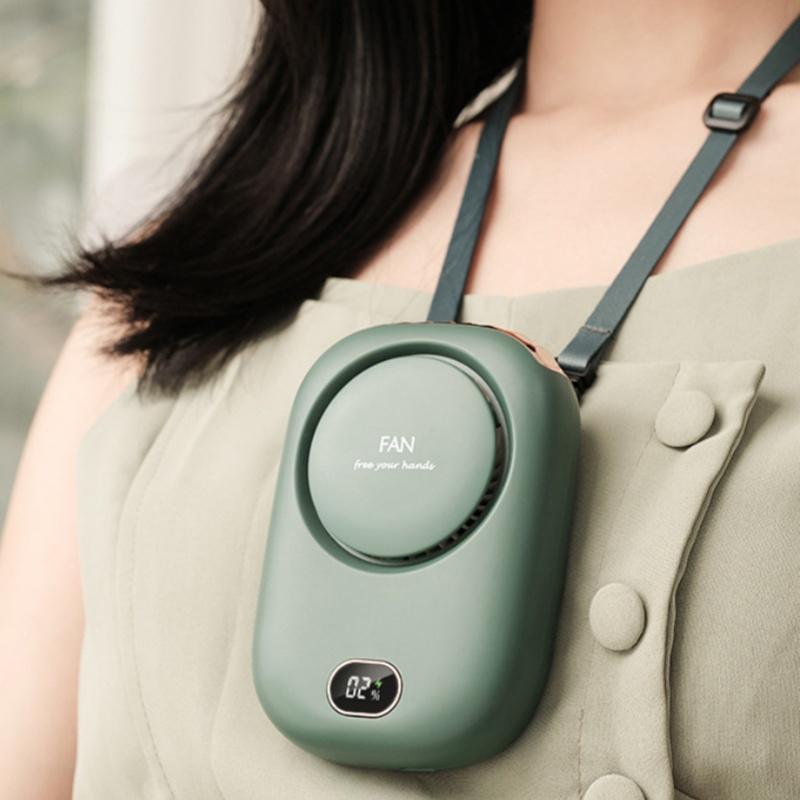 New Mini Portable Fan Portable Rechargeable Bladeless Turbo Ultra Quiet Student Hand Held Fan Outdoor Sports Travel