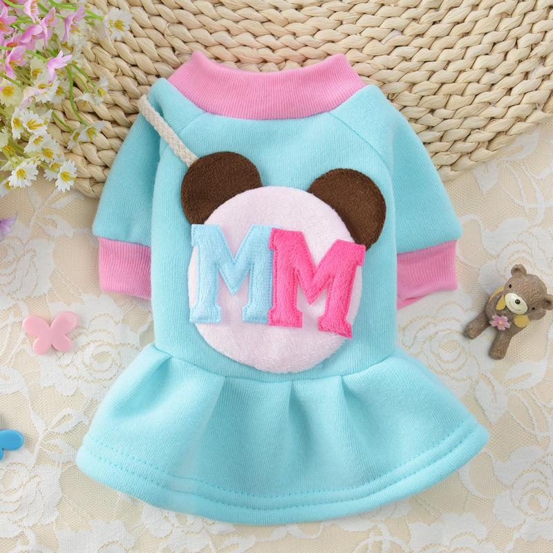 Пальто для собак из мультфильмов, куртка, зимняя одежда для собак для французских бульдогов, милые любители, юбка из хлопка, платье для собак, одежда для домашних животных