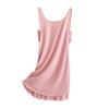 Жилет, ночная рубашка, женская летняя шелковая подтяжка без рукавов, удобная повседневная пижама, домашняя одежда, шикарная трендовая одежда