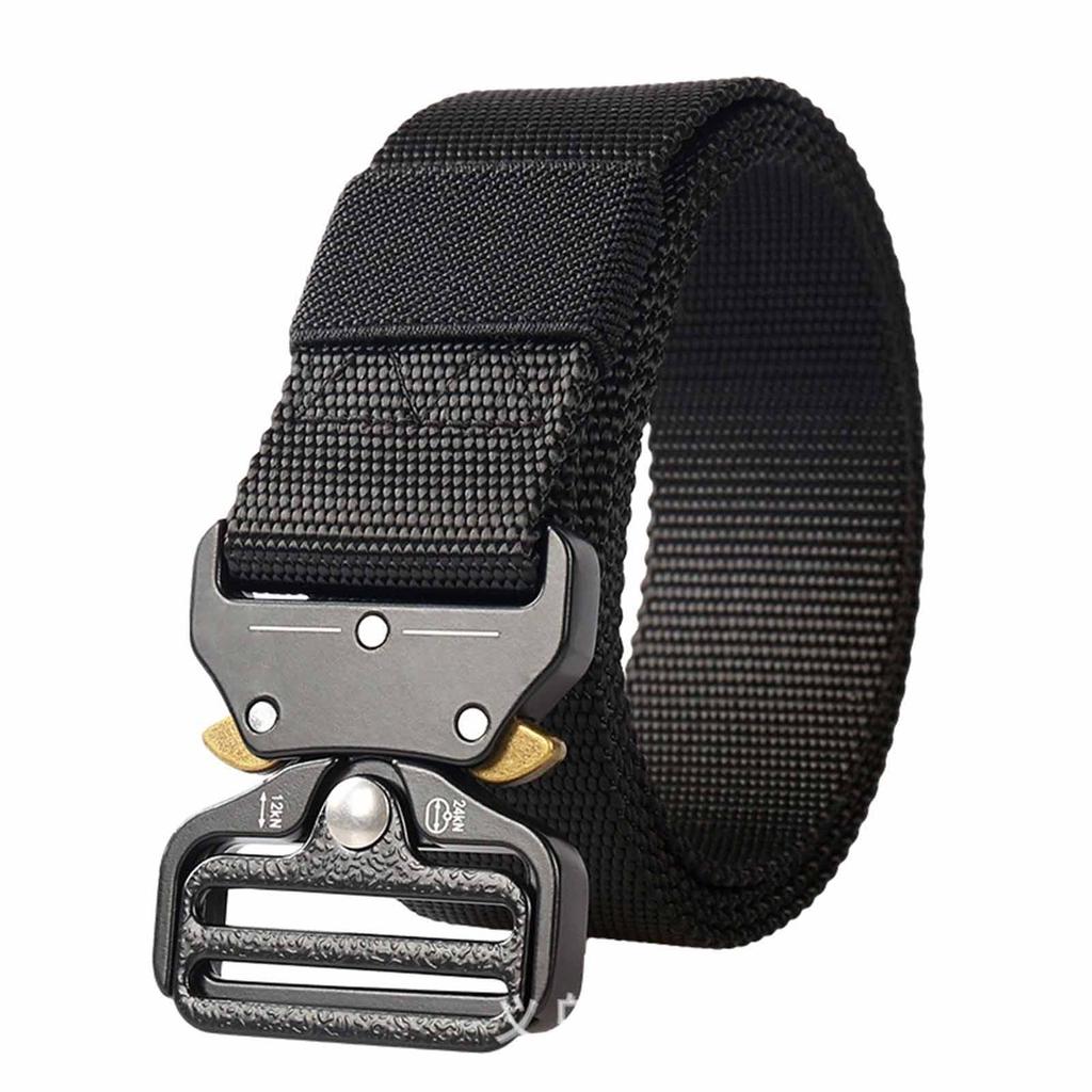 Alloy Buckle Belt – Men’s Multi-Purpose Military Sports Belt, Adjustable Outdoor, Hiking, , EDC Waist Belt