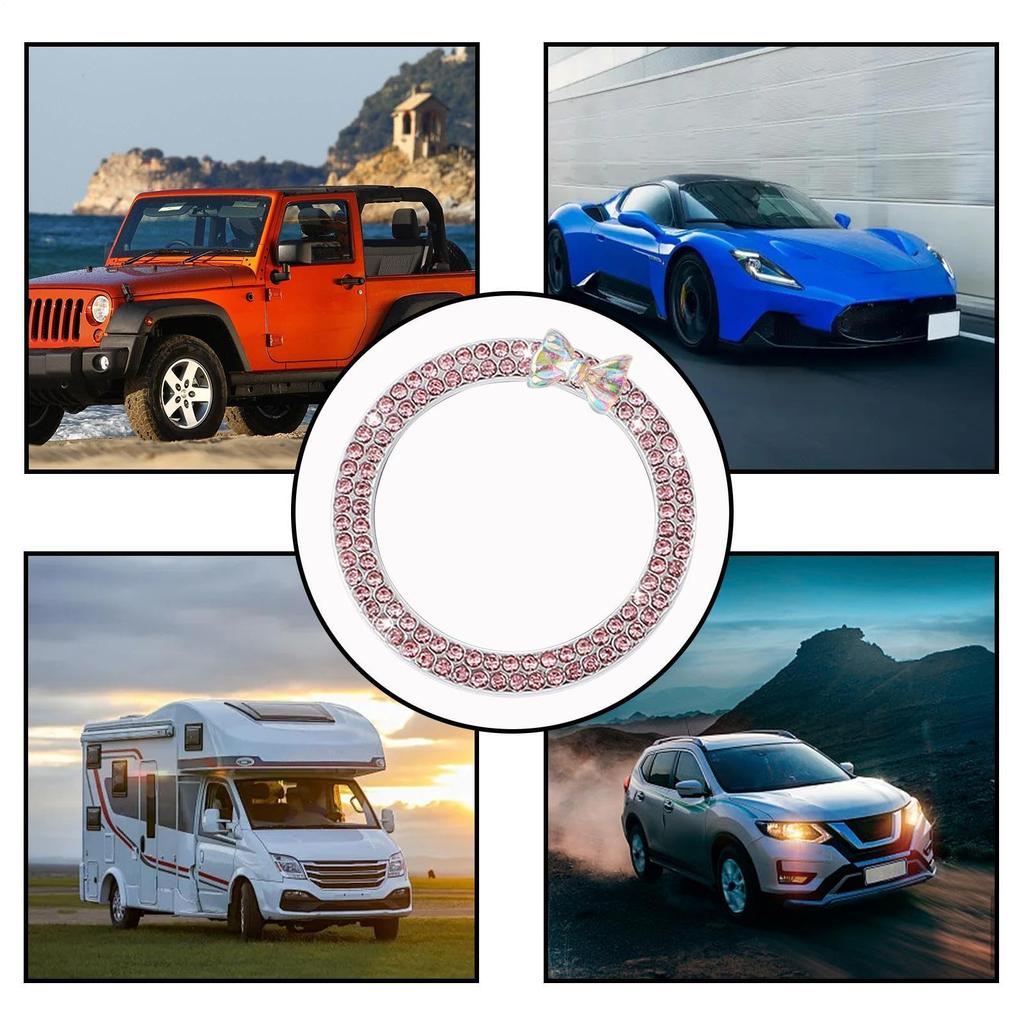 Кольцо-декор со стразами для кнопки старт-стоп двигателя автомобиля, Кольцо для кнопки пуска автомобиля, Кнопка пуска