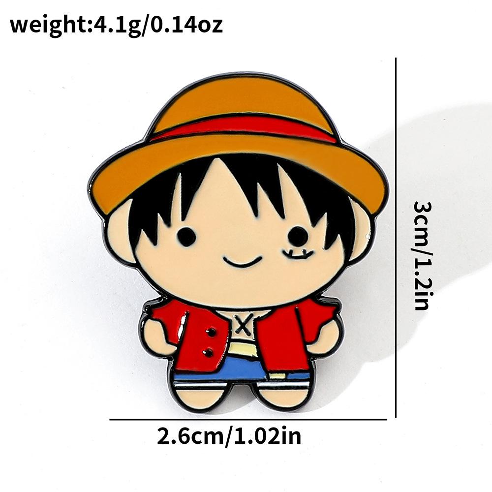 191 Штука Брошь ONE PIECE Металлический значок Riman Пираты Луффи Пины и аксессуары One Piece