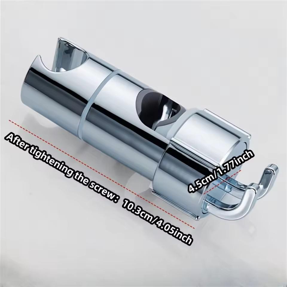 ABS Adjustable Shower Head Holder Shower Holder Clamp Showerhead Rail Slide Bracket Bathroom Accessories Rotation Hook Design