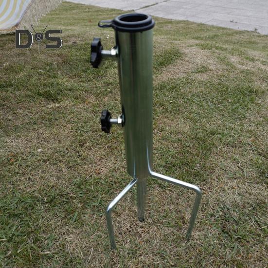 Держатель для зонта на патио, прочный, устойчивый к погодным условиям, для пляжа, песка, двора, лужайки, подставка для зонта, основание, наземный шип, аксессуары для зонта