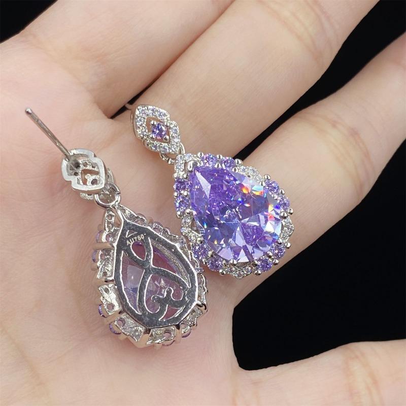 Sace Gems Классические кольца из медного сплава с цирконием, серьги, кулон, ожерелье, комплекты ювелирных изделий, подарки для свадебной вечеринки
