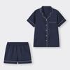GU by Uniqlo Атласная пижама с короткими рукавами и шортами 