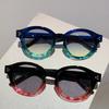 Винтажные круглые солнцезащитные очки двух цветов для женщин и мужчин, дизайнерский бренд класса люкс, солнцезащитные очки в стиле панк, популярные классические очки с заклепками