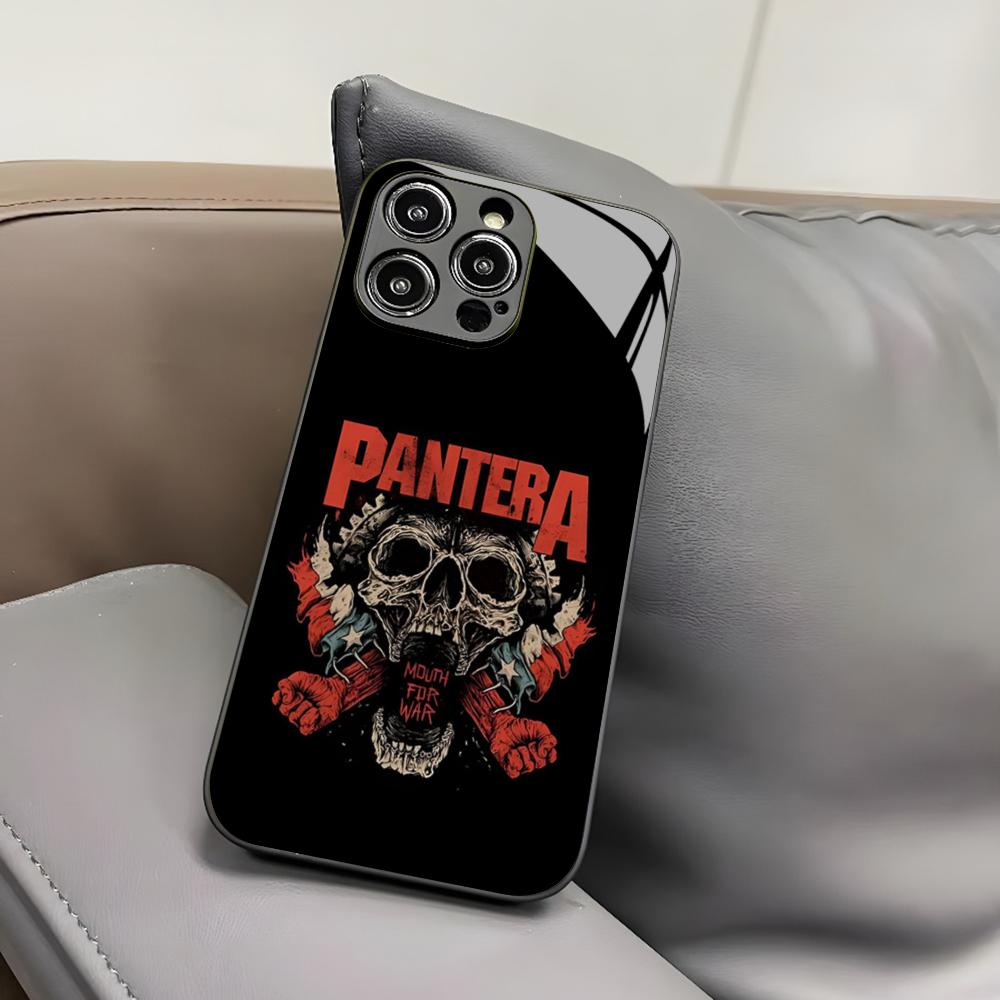 Чехол для телефона Pantera Ritual Metal Band для Iphone 17 Air 16 15 14 12 11 13 Pro Max Mini X Xr Xs Puls Черная Стеклянная Крышка