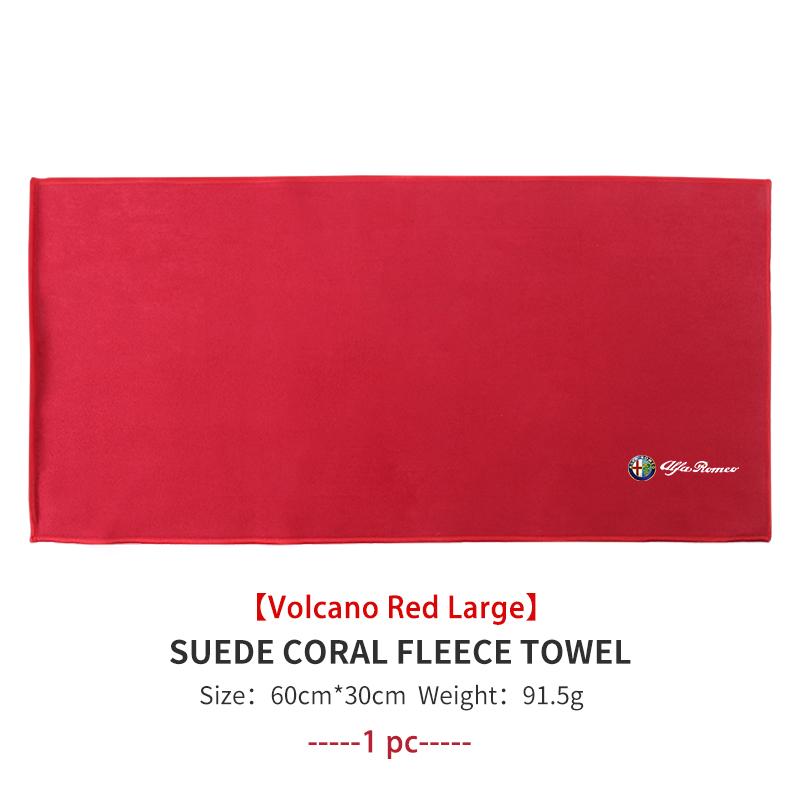 Car Wiping Drying Cloth Towel Absorbent Microfiber Towel For Alfa Romeo 159 Giulietta Giulia 147 Mito 156 159 166 GT Stelvio