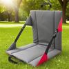 Outdoor Folding Chair Seat Cushion – Thickened -Dirt Pad with Backrest, Portable Camping Chair Accessory