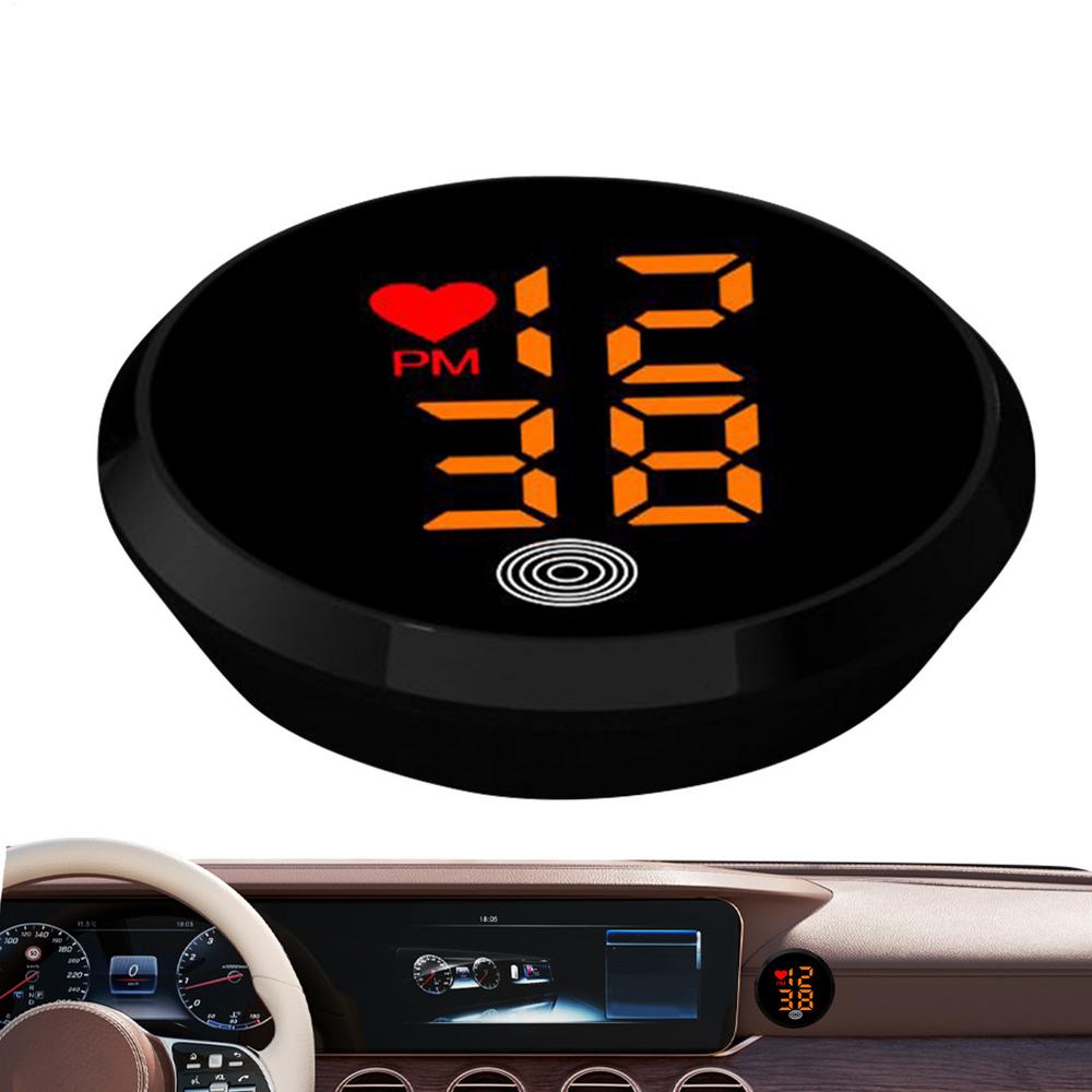 Dashboard Clock Motorbike Adhesive Digital Clocks Stick On Small LED Time Display Watch For Car Dashboard Air Vent Bike