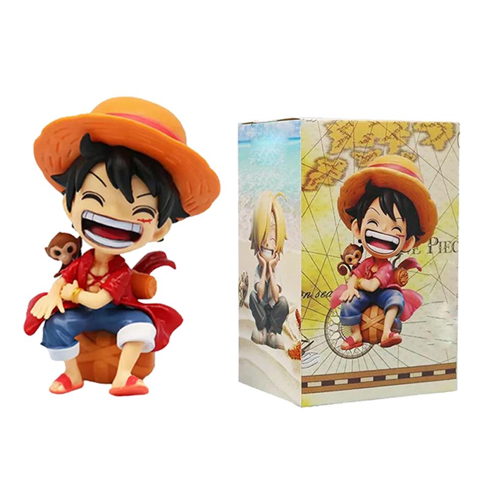 Набор из 6 фигурок One Piece Луффи Зоро Нами Чоппер Санджи Фрэнки Коллекционная модель Фигурка Модель Кукла Игрушки Подарок Мини-фигурки