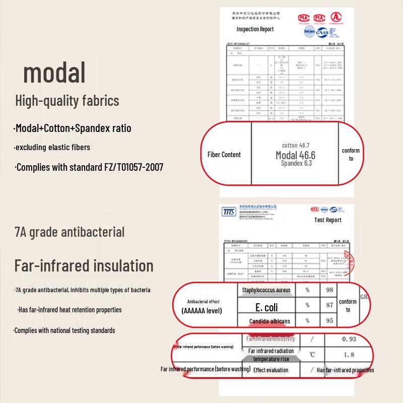 LANGSHA Мужской тонкий модальный термокомплект с круглым вырезом