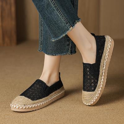 CRLAYDK Лоферы для женщин Слипоны Эспадрильи Сетка Летние Нарядные Повседневные Легкие Туфли Женские Ажурные Мягкие Балетки для Ходьбы