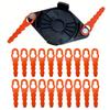 20pcs High Performance Replacement Blades for Grass Trimmer - Durable Plastic Accessories for Efficient Lawn Care