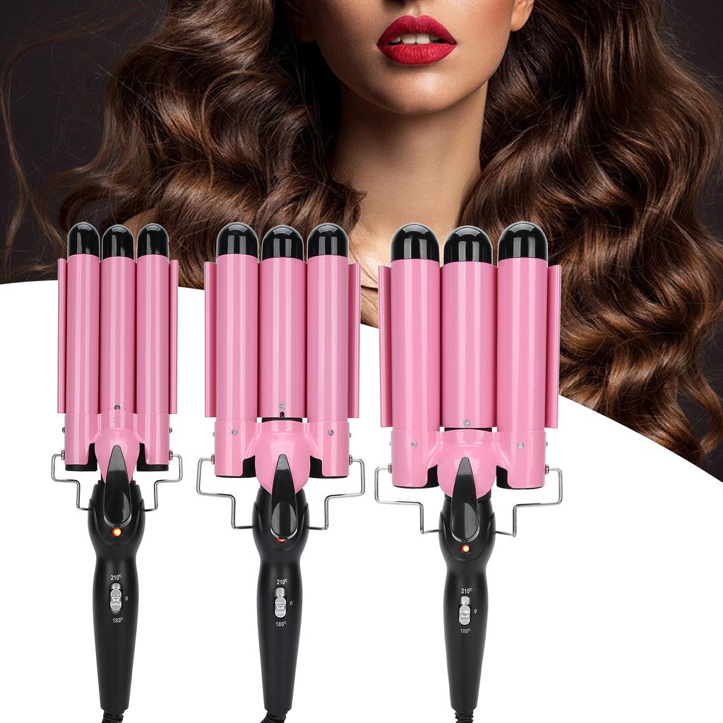 Щипцы для завивки волос с 3 цилиндрами, регулируемые щипцы для завивки волос, щипцы для завивки волос, инструмент для укладки волос, 110 В ~ 240 В