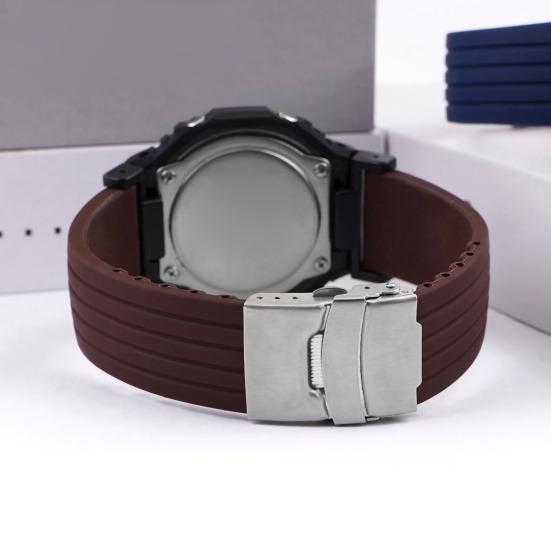Watch Band Soft Waterproof Accessories 22mm Silicone Wrist Strap Bracelet Compatible for Casio GA-110/DW-5600/GA2100