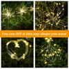 Светодиодные солнечные фейерверки, уличные водонепроницаемые солнечные садовые сказочные лампы для лужайки, патио, двора, вечеринки, рождественские украшения