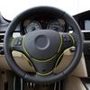 Carbon Fiber Look Interior Steering Wheel Panel Cover Trim Sticker For BMW 3 Seires E90 E91 E92 E93 2005-2012 Advance Versions