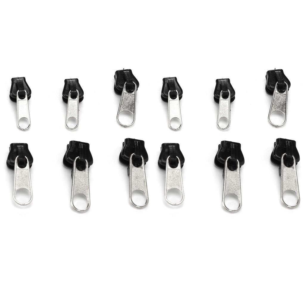 12 шт. Универсальный комплект для ремонта головки молнии, сменный для самодельных курток, джинсов, брюк, пальто