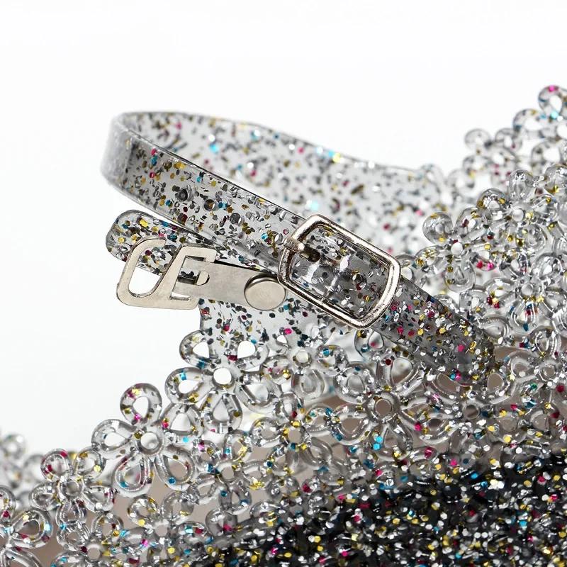 Босоножки на танкетке женские резиновые туфли модные классические прозрачные босоножки женские летние туфли женские босоножки