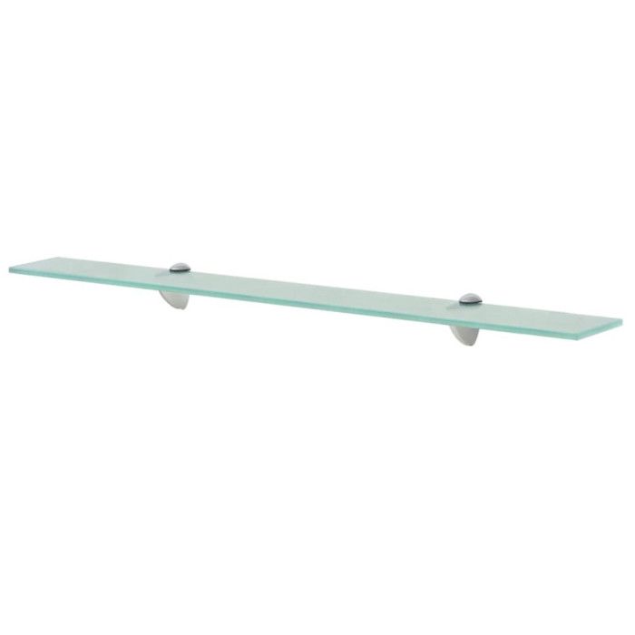 VidaXL Wall Shelves 2 Pcs Glass 80 X 20 Cm 8 Mm